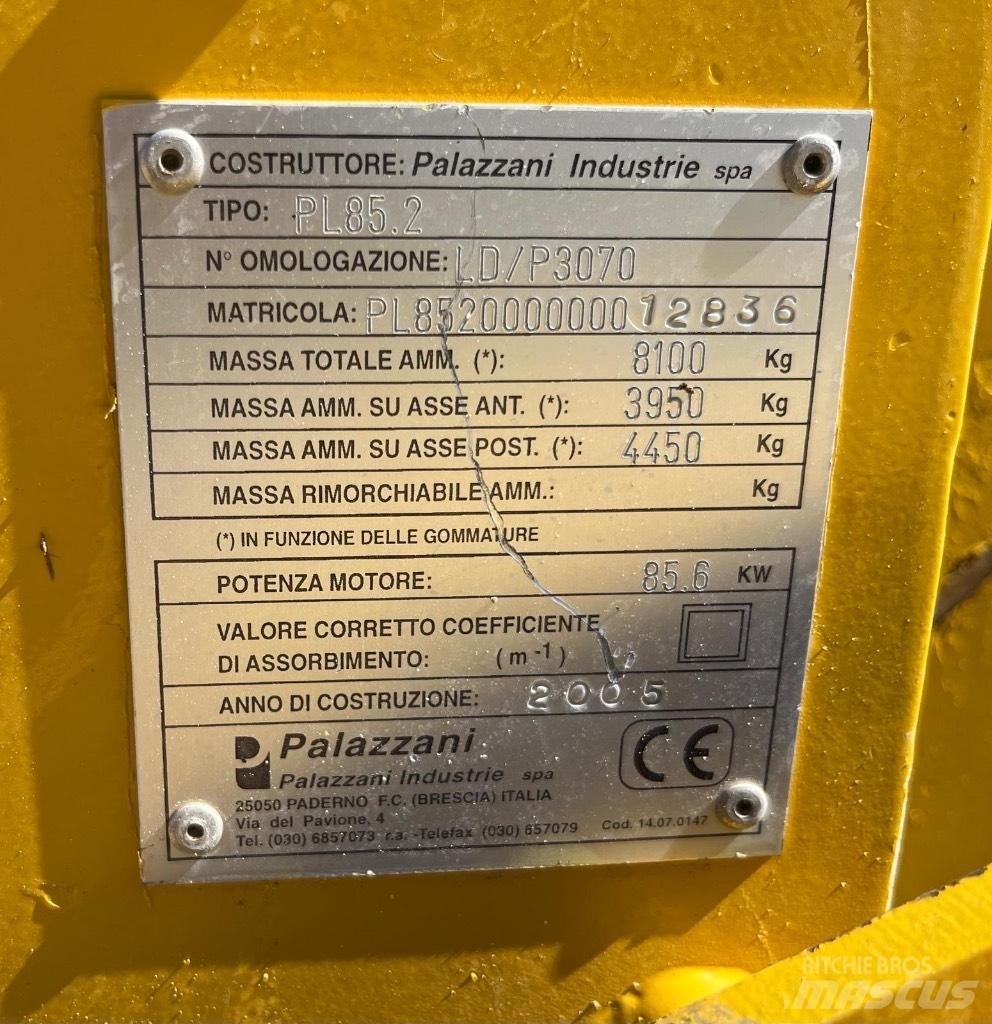 Palazzani PL 85.2 Малі навантажувачі
