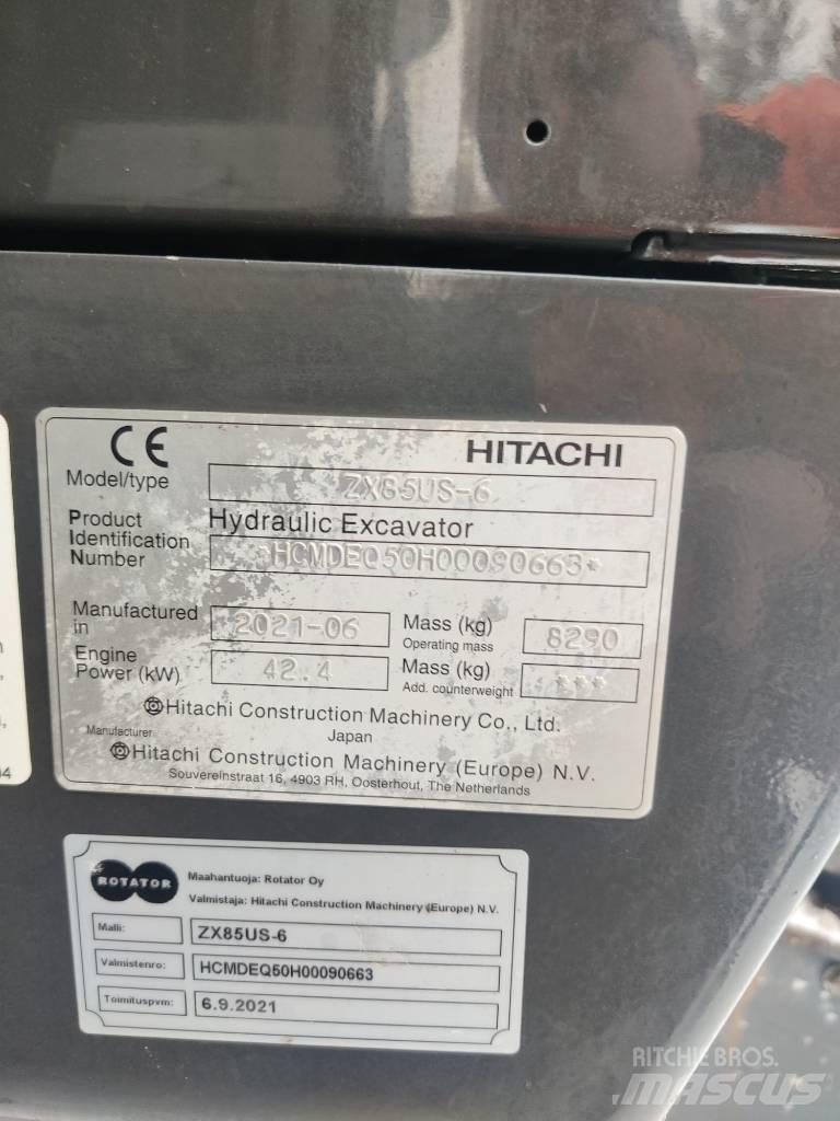 Hitachi ZX85US-6 Середні екскаватори 7т. - 12т.