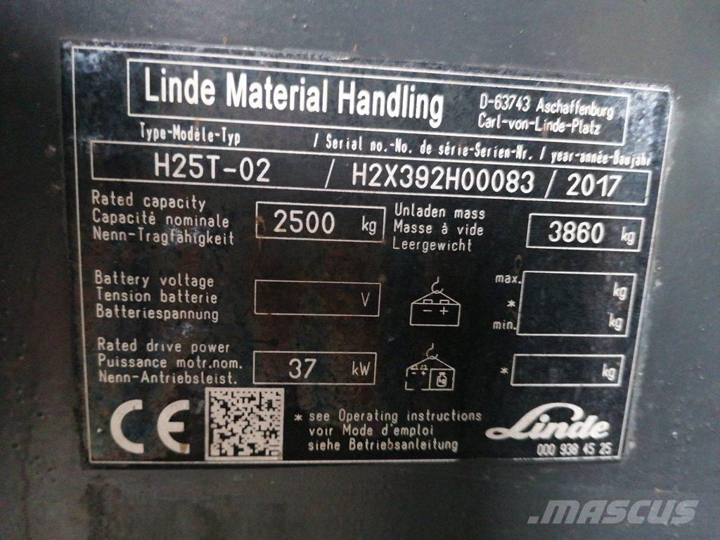 Linde H25T-01 Газові навантажувачі