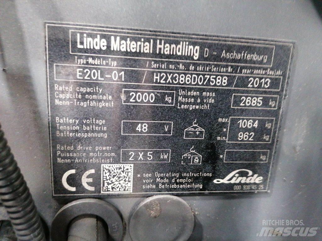 Linde E20L-01 Електронавантажувачі