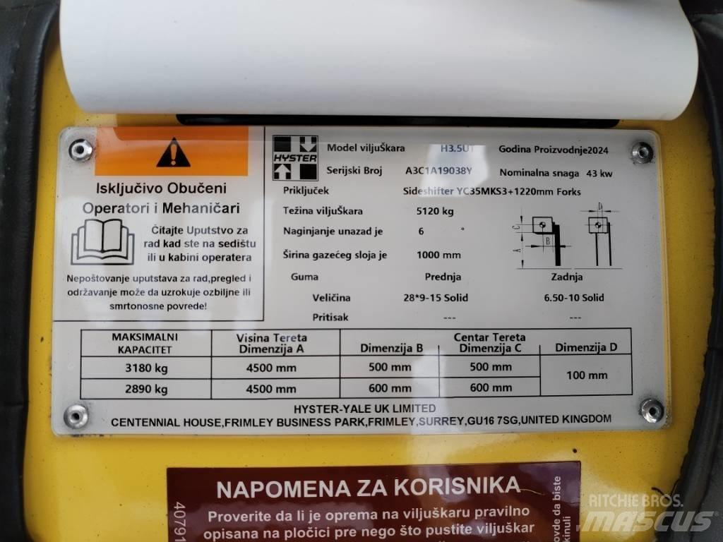 Hyster H 3.5UT Дизельні навантажувачі