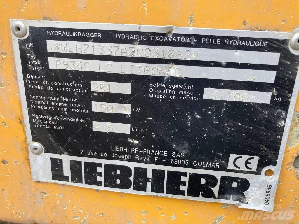Liebherr R 934 C Гусеничні екскаватори
