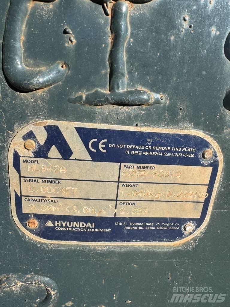 Hyundai HL 940 Фронтальні навантажувачі