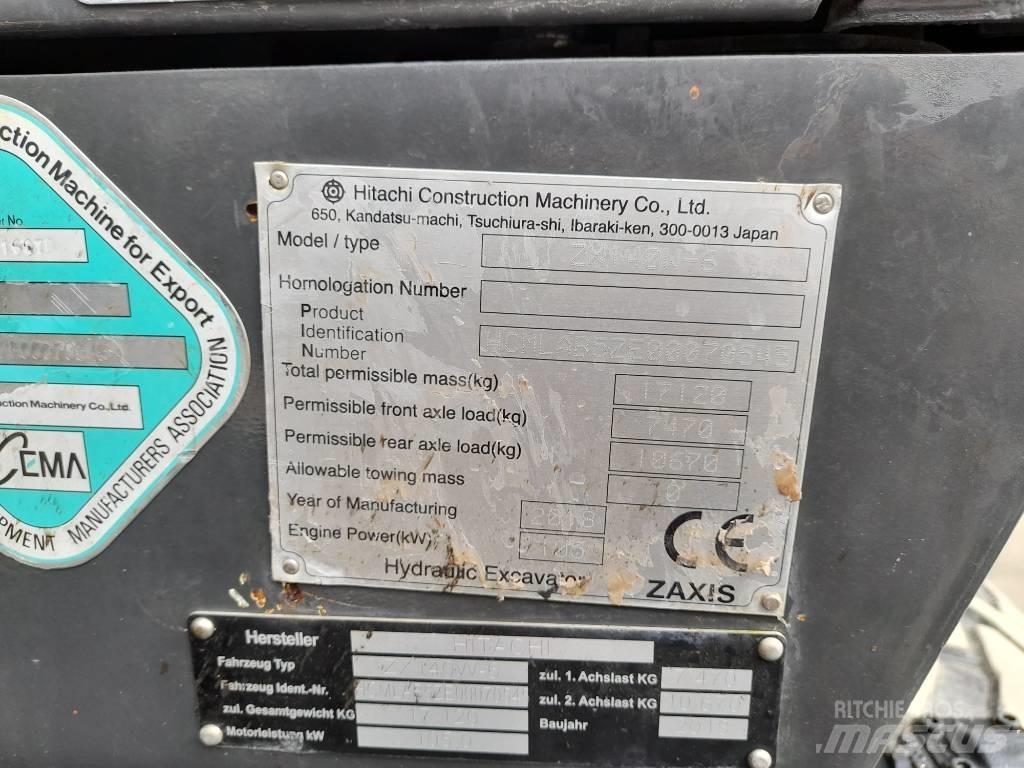 Hitachi ZX 140 W-6 Колісні екскаватори