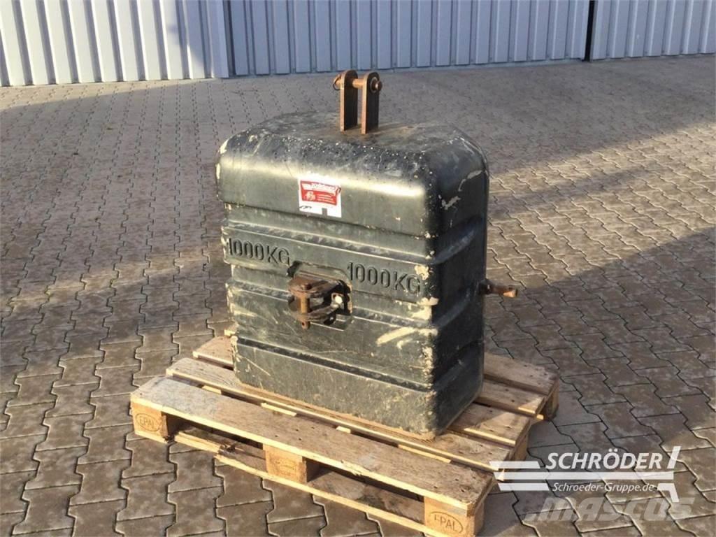  1000 KG Інше додаткове обладнання для тракторів