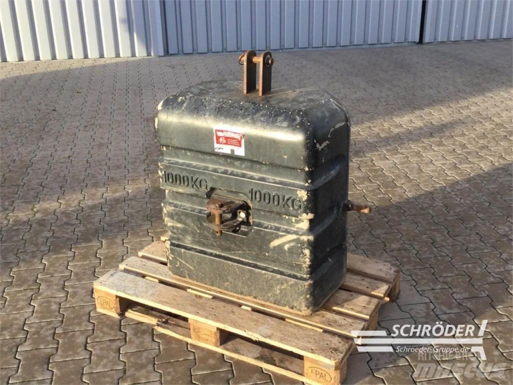  1000 KG Інше додаткове обладнання для тракторів
