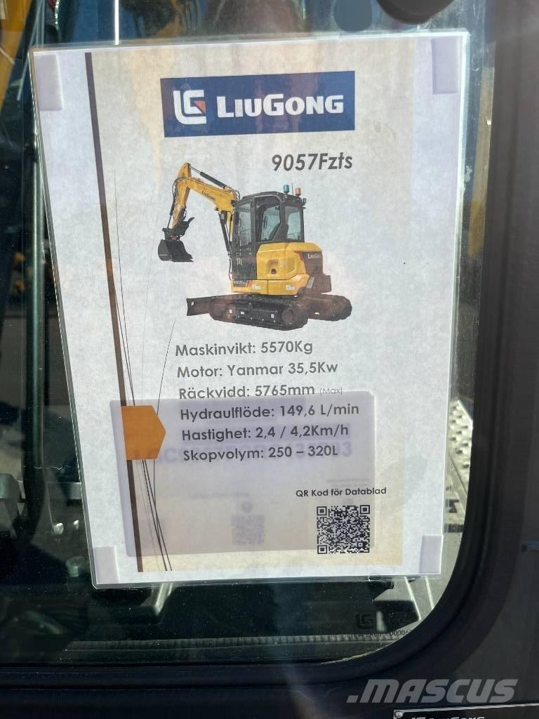 LiuGong 9057 FZTS Міні-екскаватори < 7т
