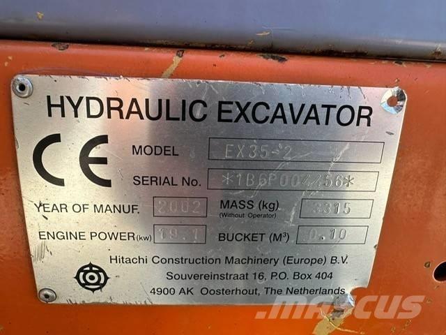 Hitachi EX 35-2 Міні-екскаватори < 7т