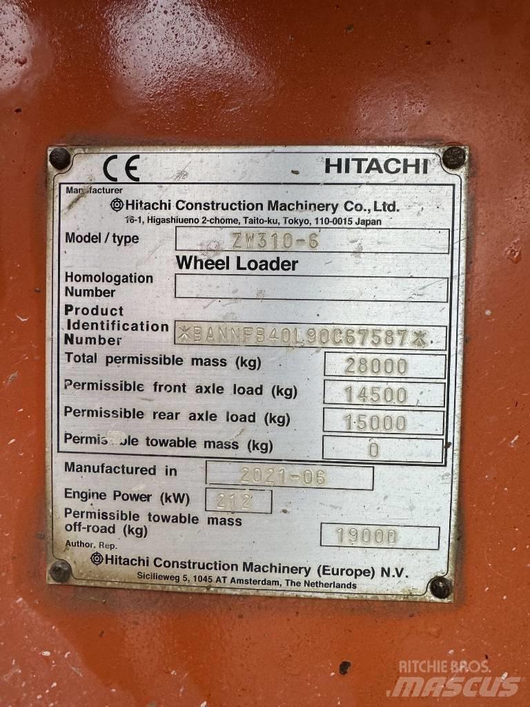Hitachi ZW 310-6 Фронтальні навантажувачі