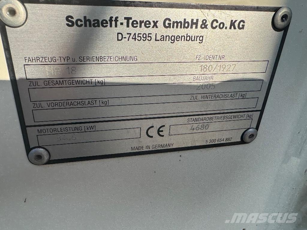 Terex HR 18 Міні-екскаватори < 7т