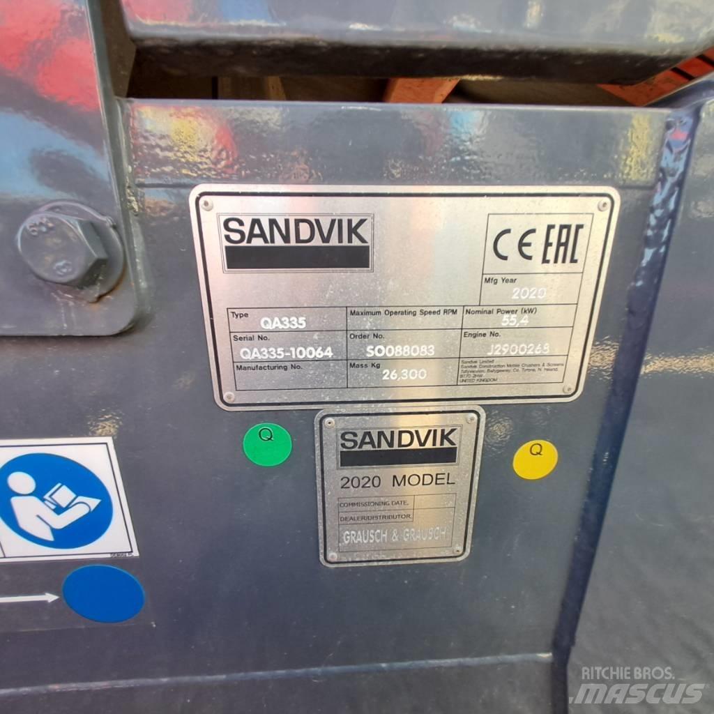 Sandvik QA 335 Просіювачі