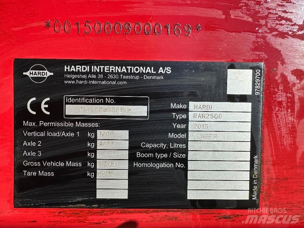 Hardi Ranger 2500 Причіпні обприскувачі