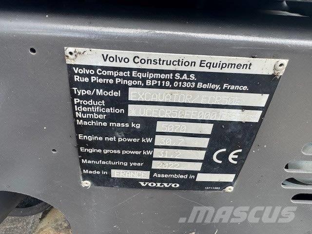 Volvo ECR50F Міні-екскаватори < 7т