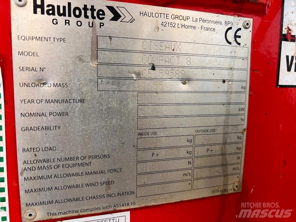 Haulotte Compact 8 Підйомники-ножиці