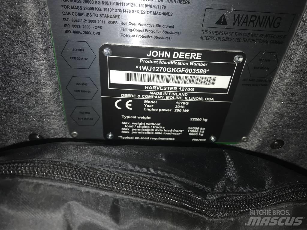 John Deere 1270G Харвестери