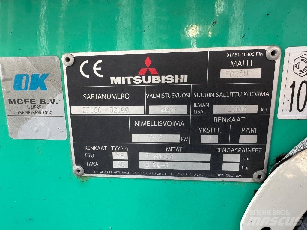 Mitsubishi FD25N Дизельні навантажувачі