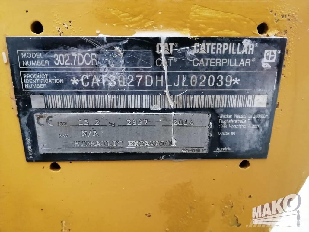 CAT 302.7 D CR Міні-екскаватори < 7т