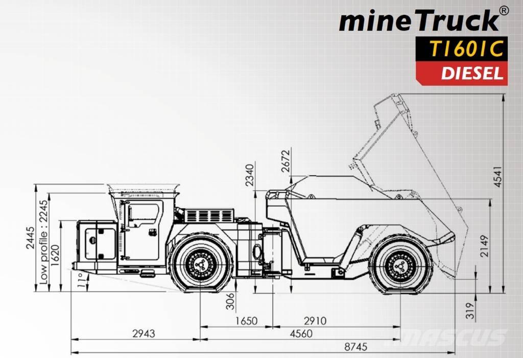  Aramine T1601C Підземні самоскиди