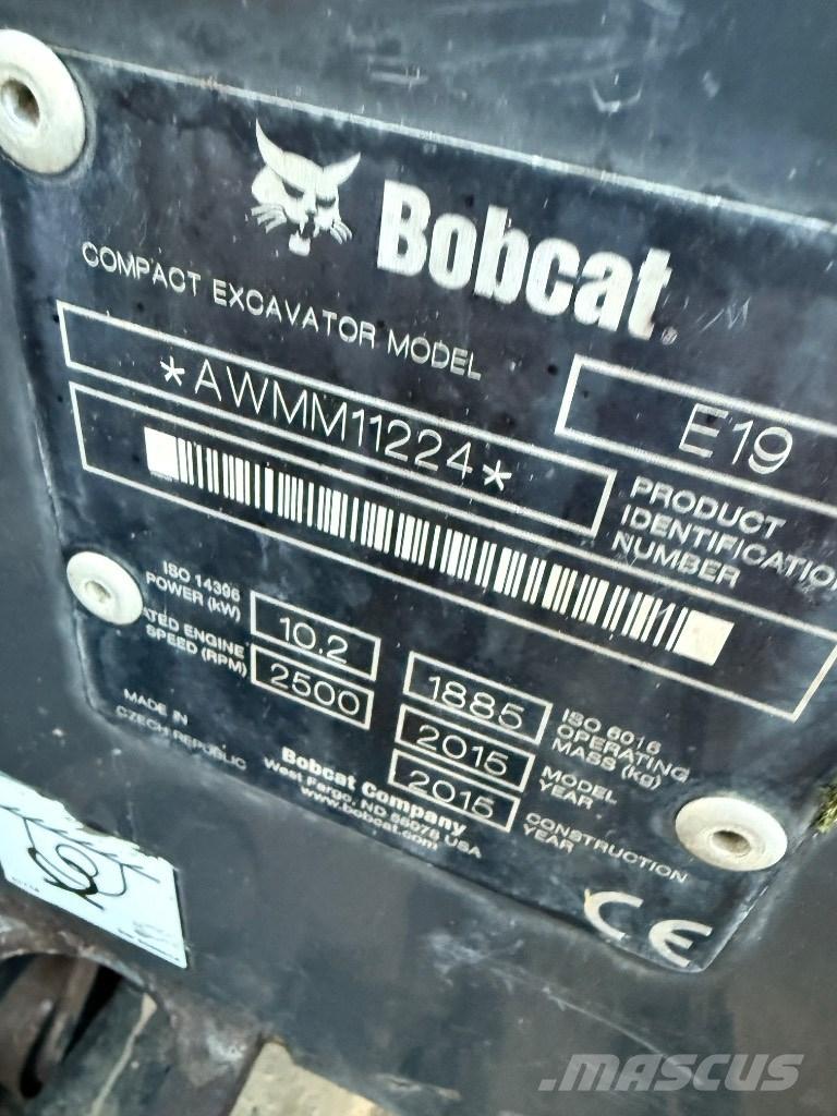 Bobcat E 19 Міні-екскаватори < 7т