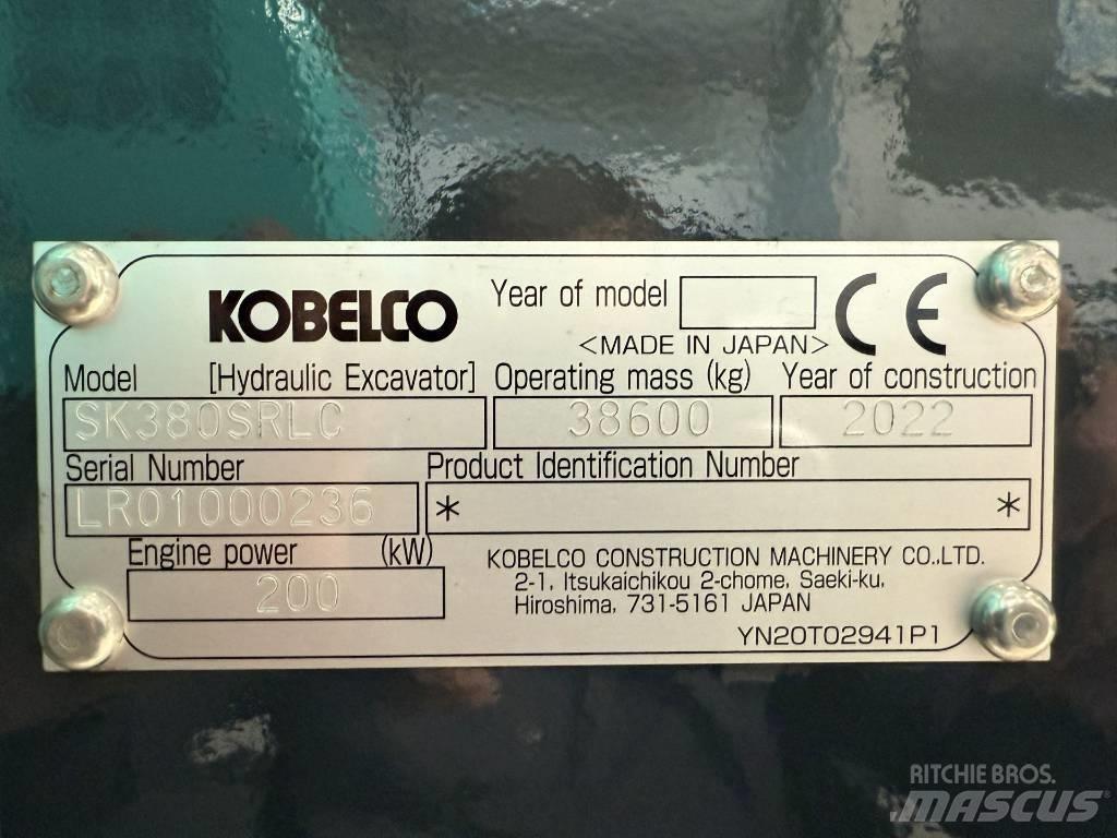 Kobelco SK380SRLC Гусеничні екскаватори
