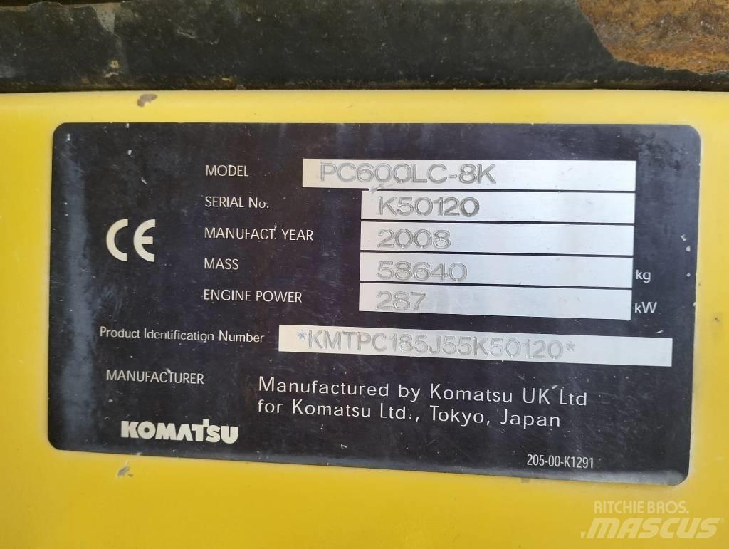 Komatsu PC600LC-8K Гусеничні екскаватори