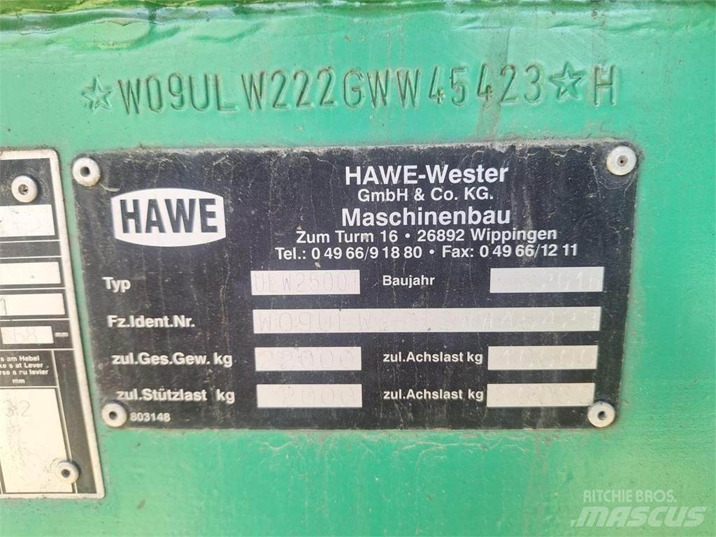 Hawe ULW 2500 T Причепи перевантажувачі зерна