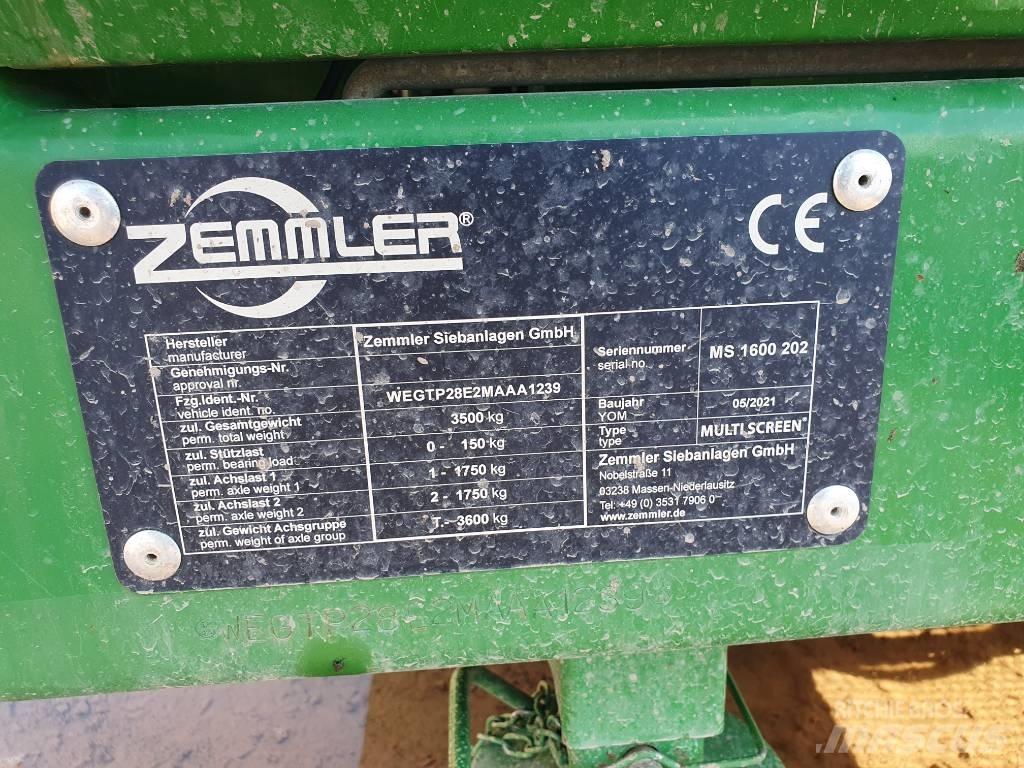 Zemmler MS 1600 Мобільні грохоти