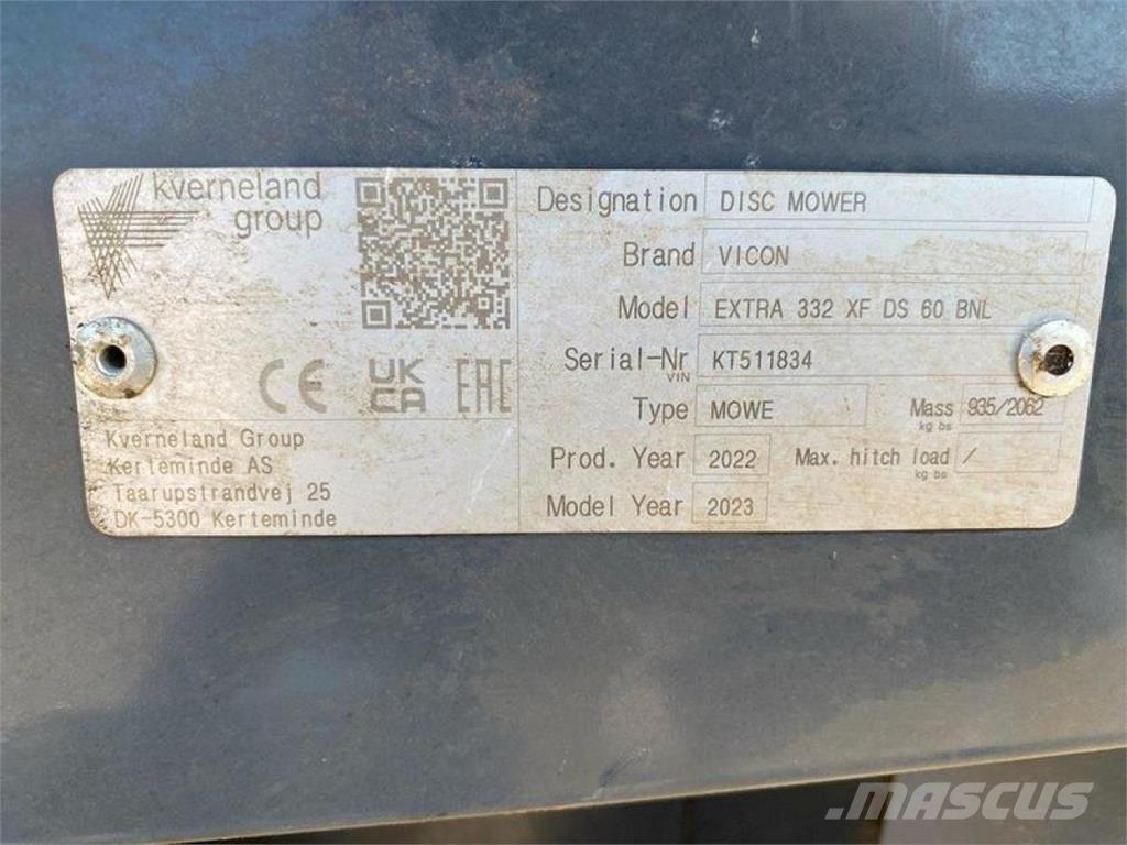 Vicon EXTRA 332 XF Косилки