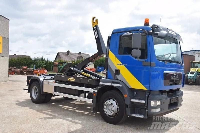 MAN TGM 18.340 Вантажівки з гаковим підйомом