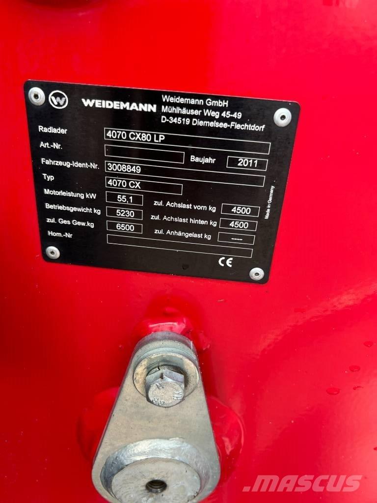 Weidemann 4070CX80LP Фронтальні навантажувачі