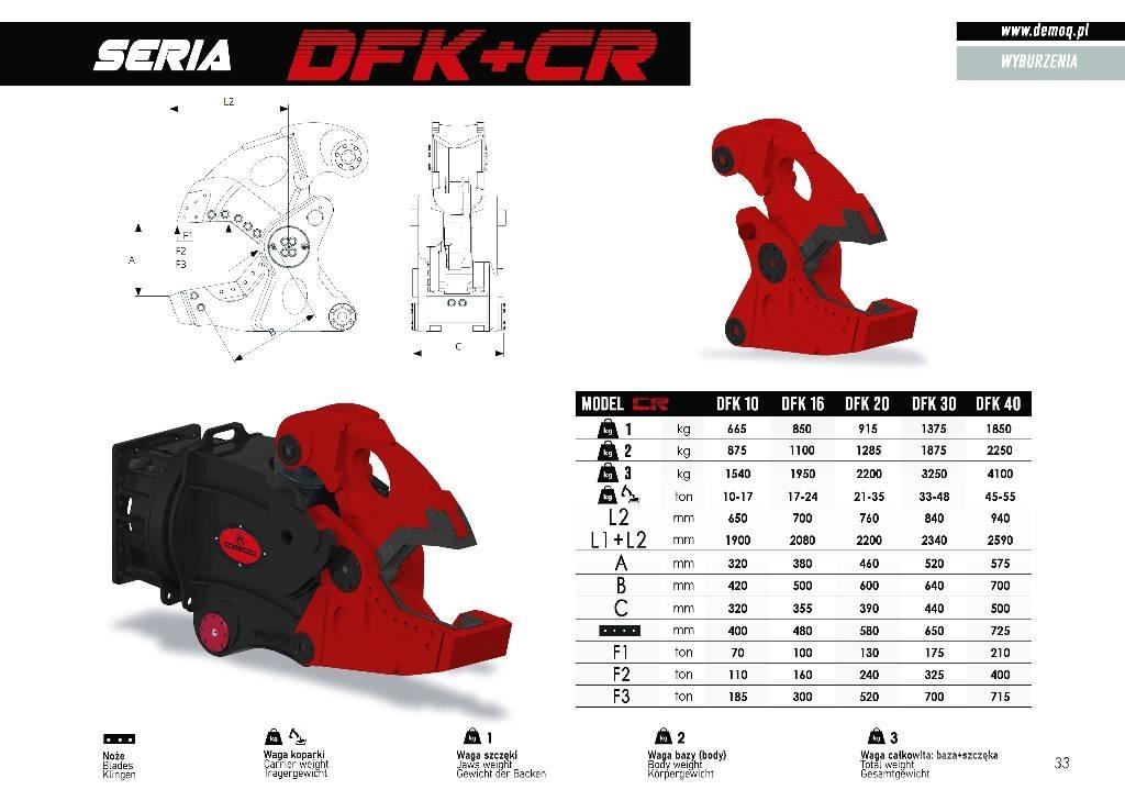  DEMOQ DFK30 + CC Будівельні роздрібнювачі
