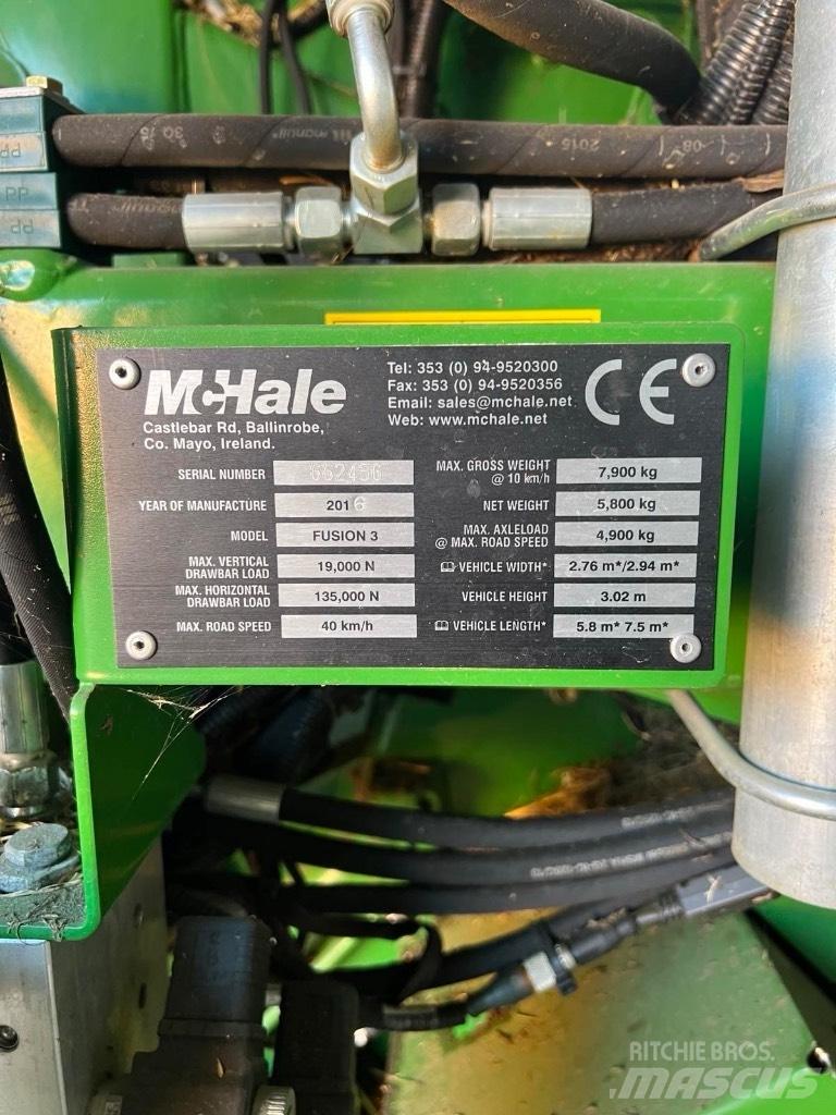 McHale Fusion 3 Plus Рулонні прес-підбирачі