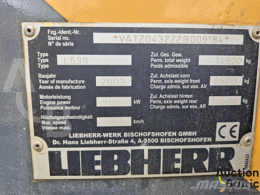 Liebherr L 538 Фронтальні навантажувачі