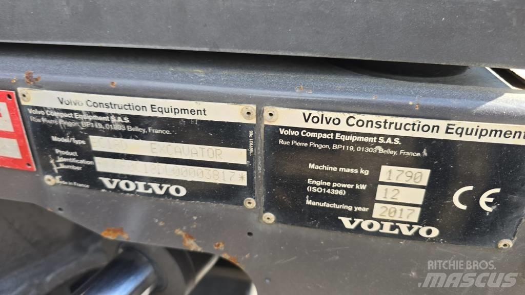 Volvo EC 18 Міні-екскаватори < 7т