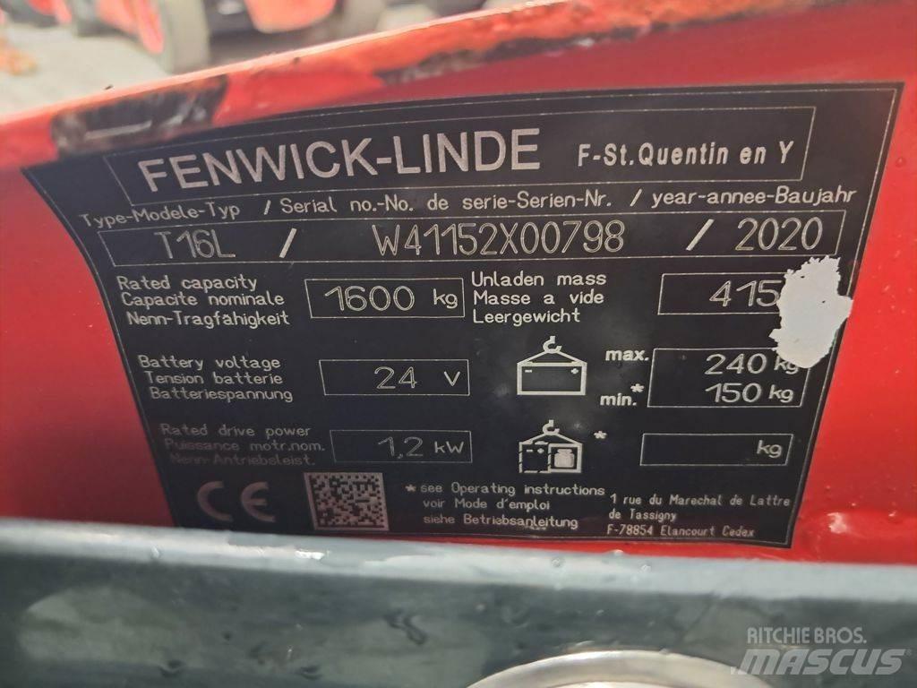 Linde T16L Ручні гідравлічні візки