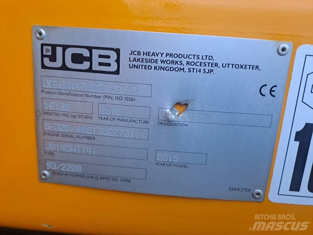 JCB JS145 W Колісні екскаватори