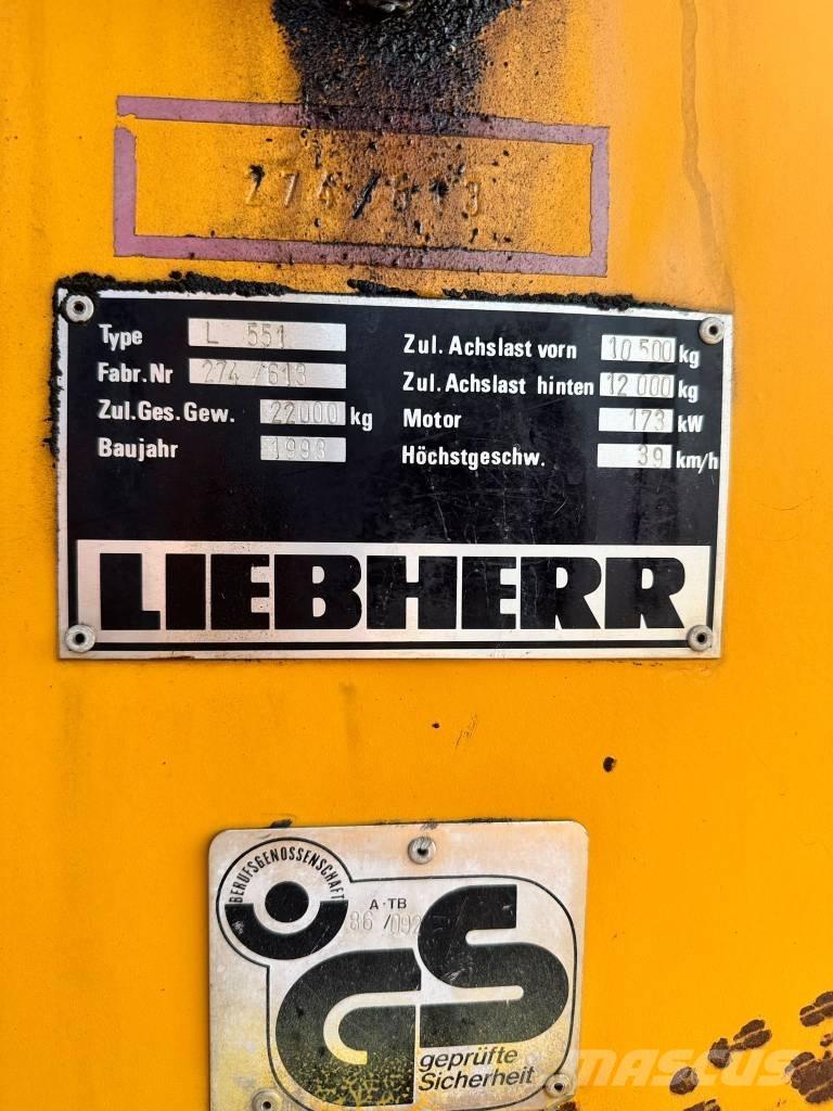 Liebherr L 551 Фронтальні навантажувачі
