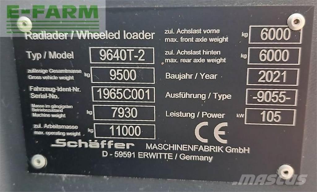 Schäffer 9640 t-2 Телескопічний навантажувач