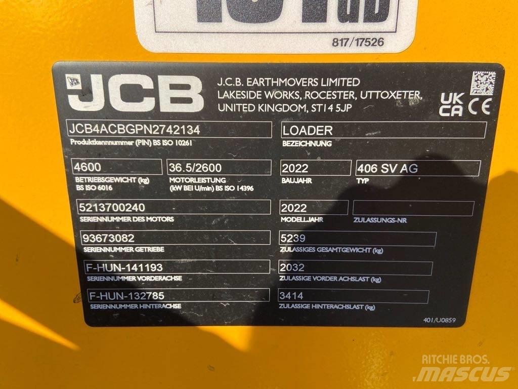 JCB 406 SV AG Фронтальні навантажувачі