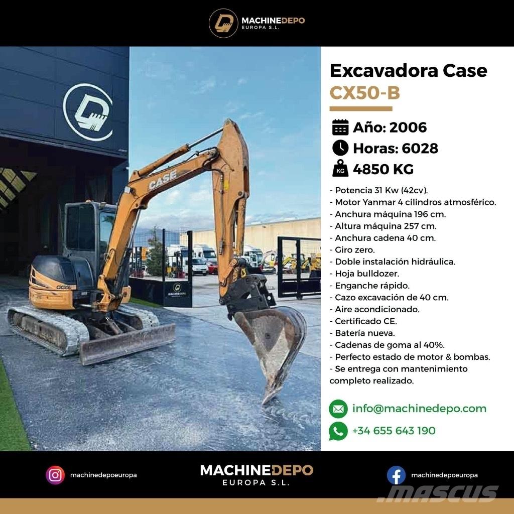 CASE CX 50 B Міні-екскаватори < 7т
