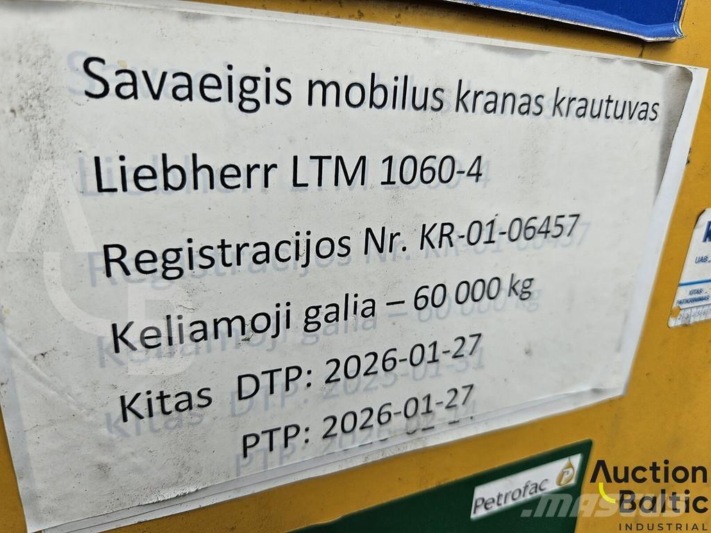Liebherr LTM 1060 Автокрани