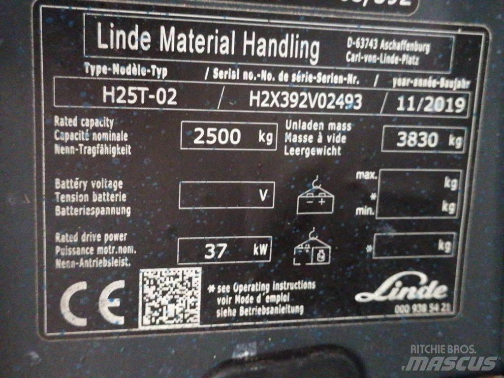 Linde H25T-02 Електронавантажувачі