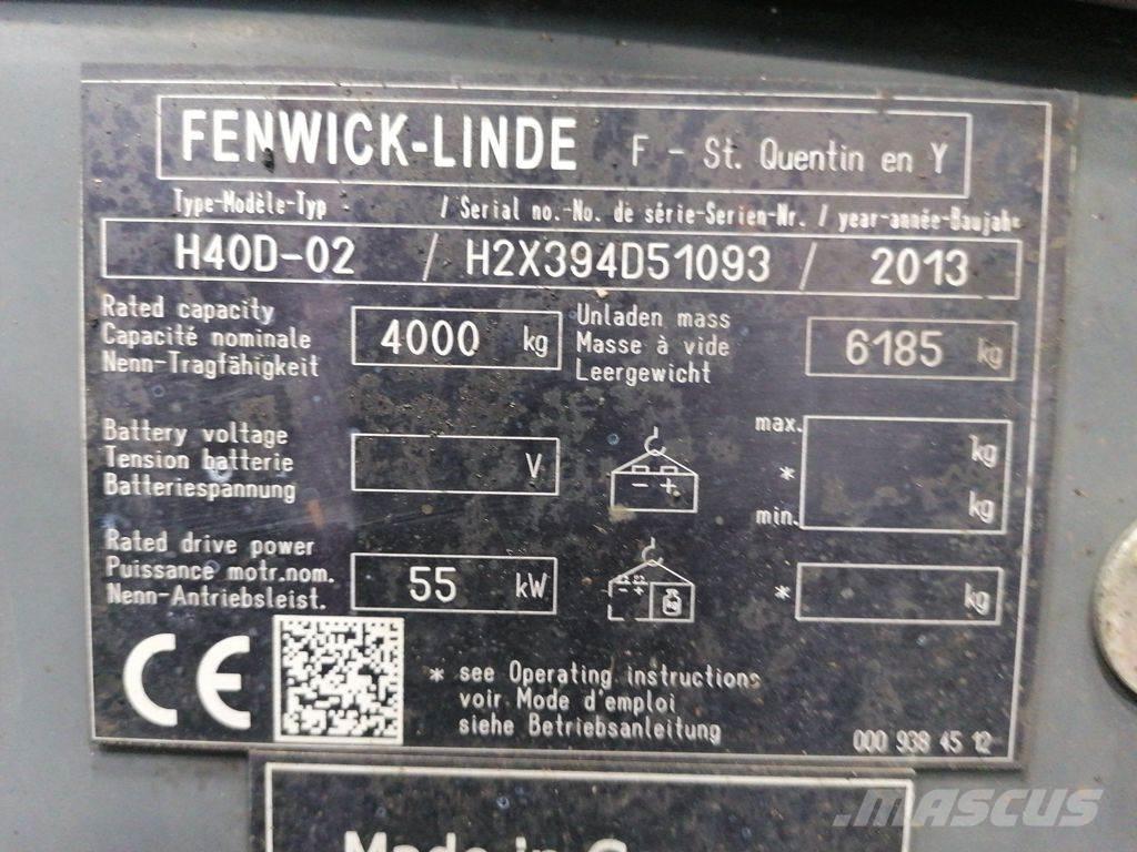 Linde H40D-02 Дизельні навантажувачі
