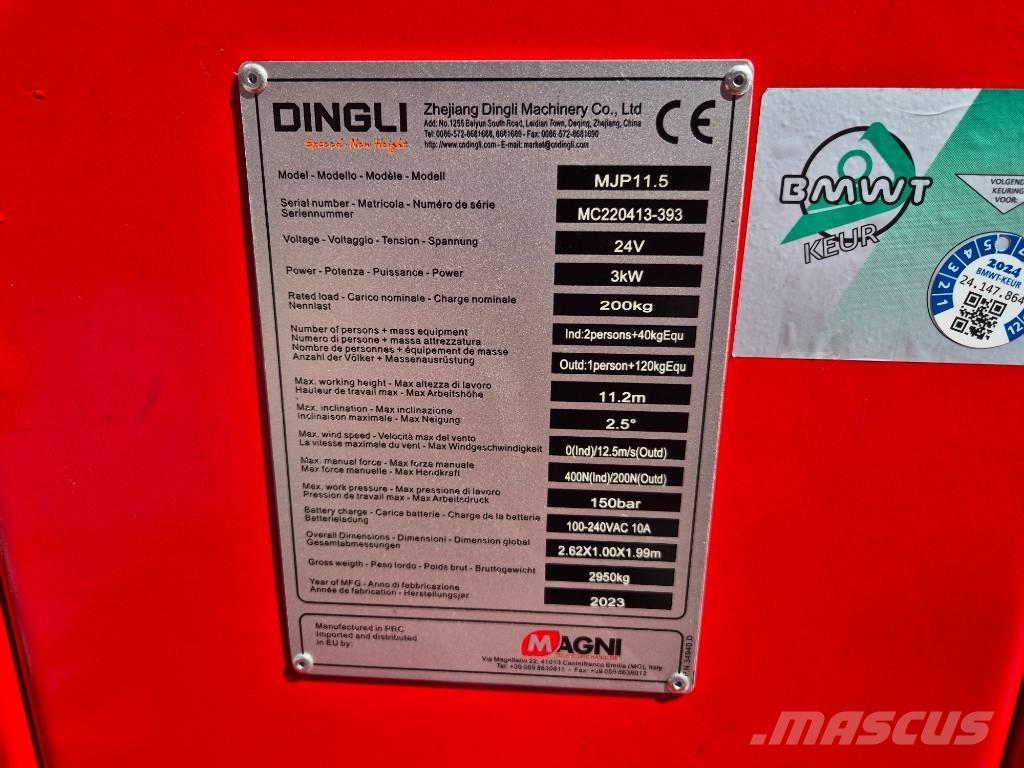 Magni MJP 11.5 Колінчаті підйомники