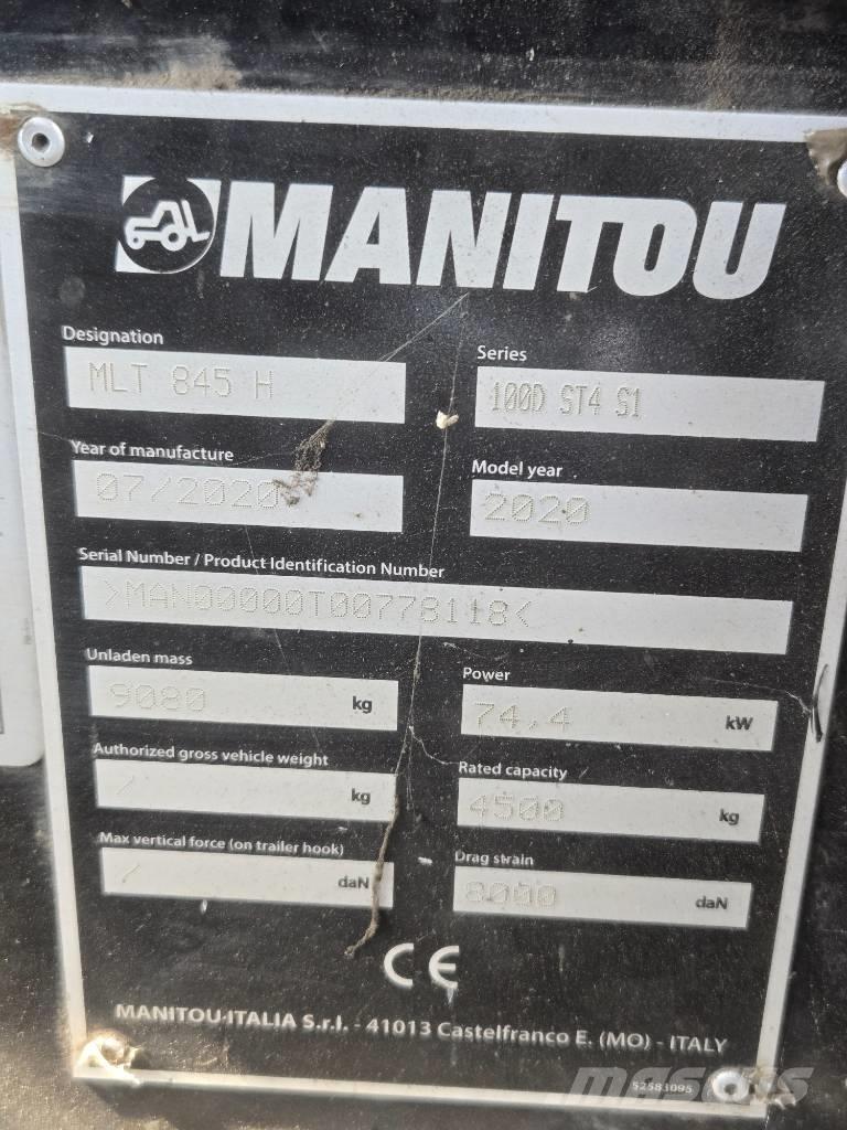 Manitou MLT 845 Телескопічні навантажувачі