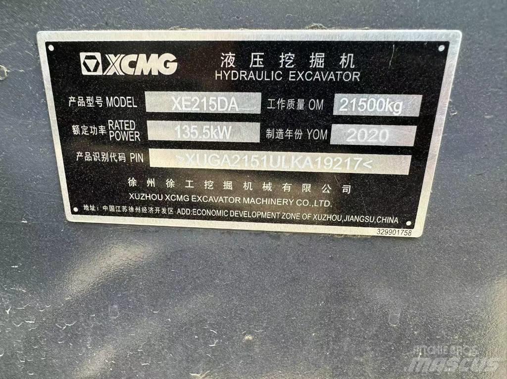 XCMG XE 215 DA Гусеничні екскаватори