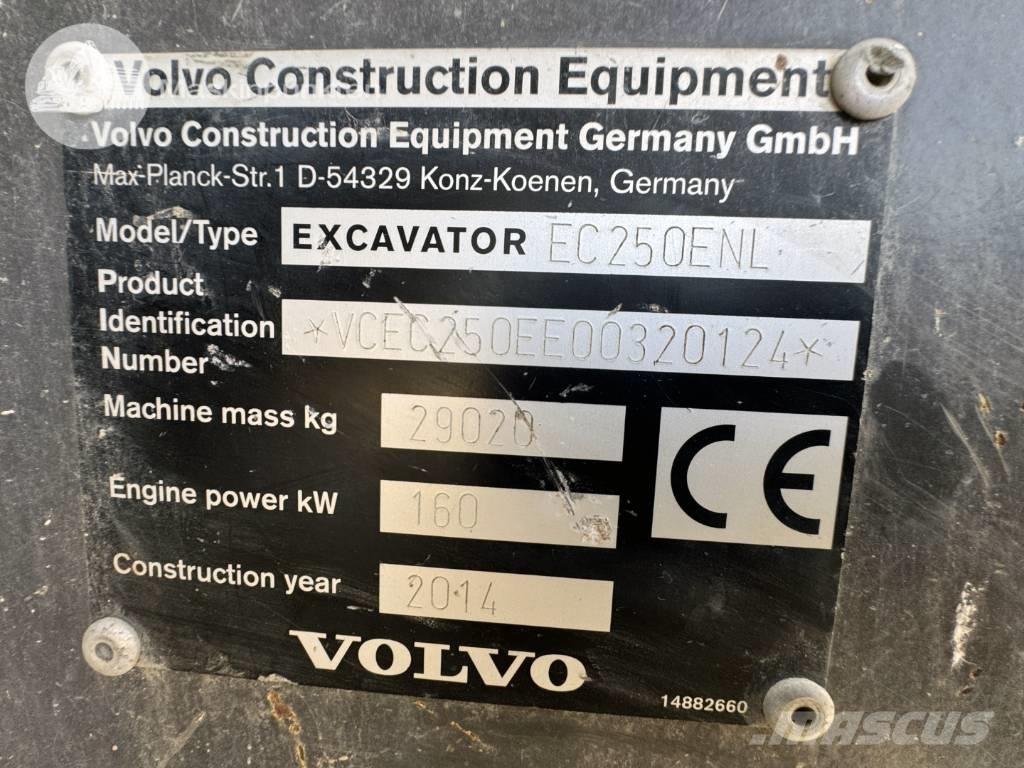 Volvo EC 250 E N L Гусеничні екскаватори