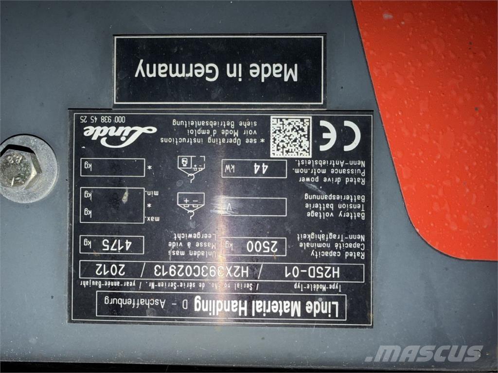 Linde H25D-01 Дизельні навантажувачі