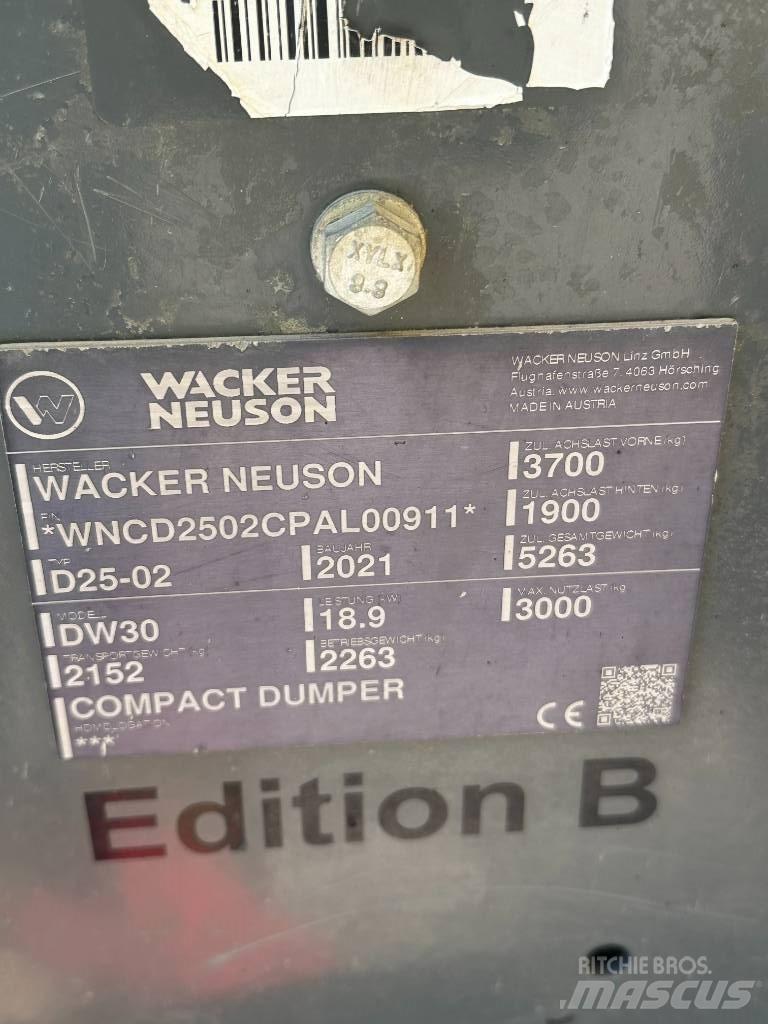 Wacker Neuson DW 30 Міні самоскиди