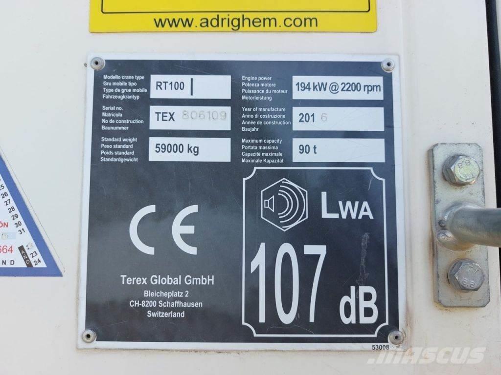 Terex RT100 автокрани всюдиходи